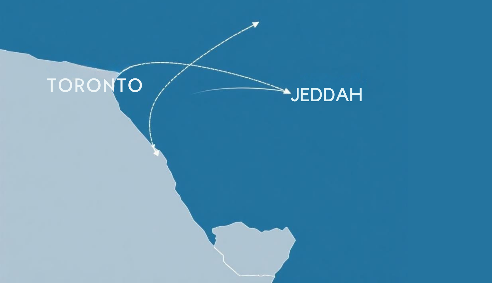 Flights from Toronto to Jeddah